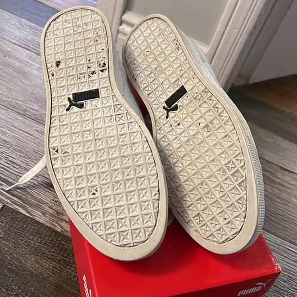 Men’s White Puma Smash v2 L Plus Sneakers - Picture 9 of 11